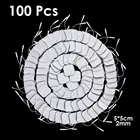 100 шт.лот 5*5 см электродные прокладки 2 мм многоразовые самоклеящиеся электроды для десятков импульсный акупунктурный стимулятор мышц Массажер