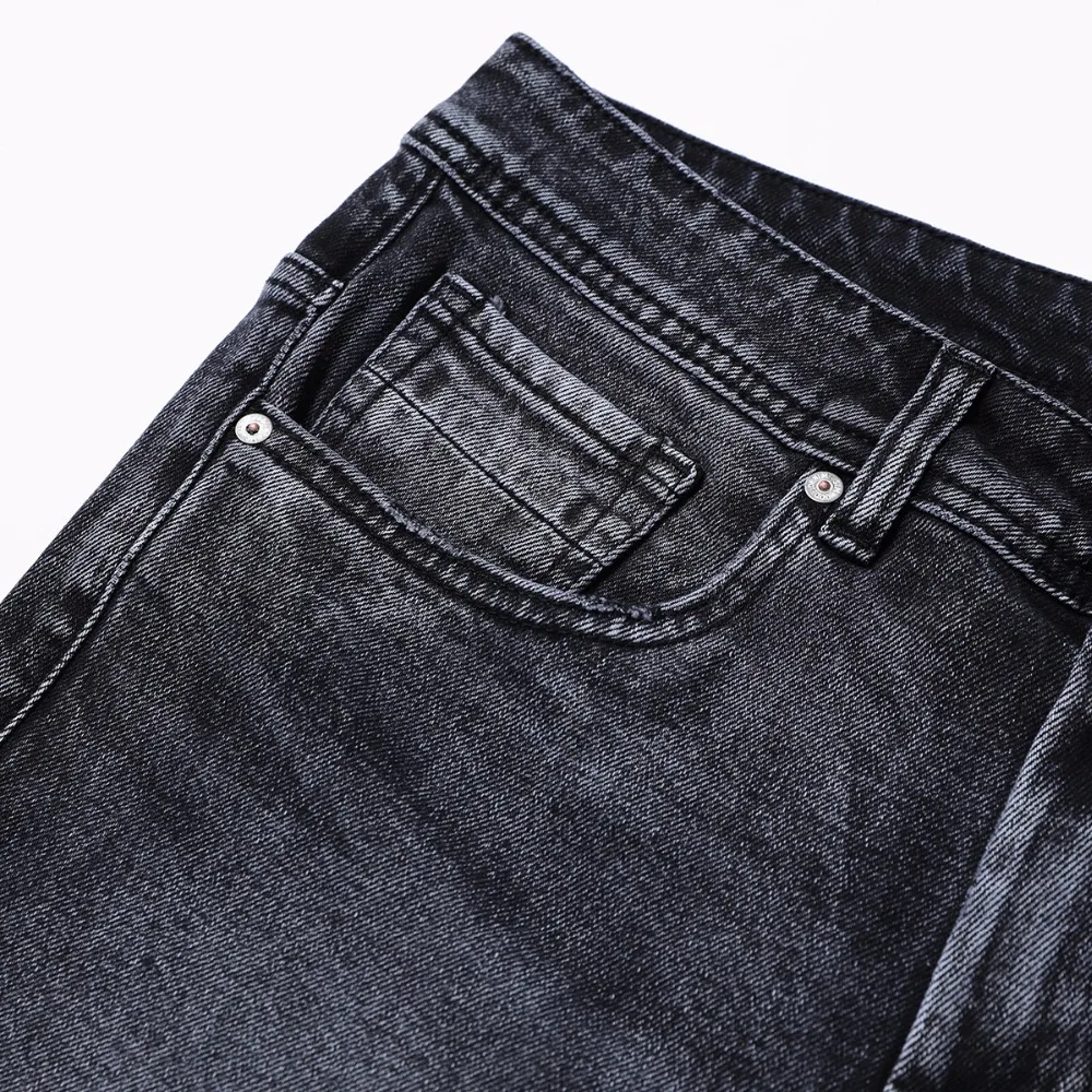 Демисезонные мужские джинсовые брюки SIMWOOD винтажные облегающие штаны из денима