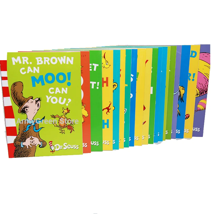 Серия Dr. Seuss, интересный сюжет, детская картина, английские книги, детский фестиваль, подарок, 20 книг на выбор