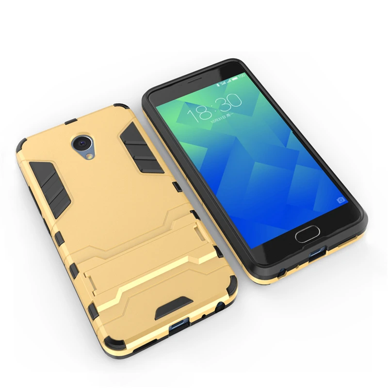 Чехол для Meizu M5 Note Жесткий ПК + Мягкий Силиконовый ТПУ прочный резиновый чехол с