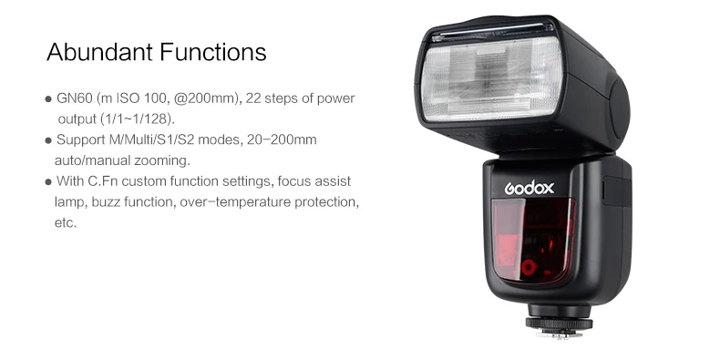 Godox V850II Speedlite 2,4G GN60 Беспроводная X СИСТЕМА Литиевая Батарея Вспышка Speedlite для Canon Nikon sony Pentax Olympus