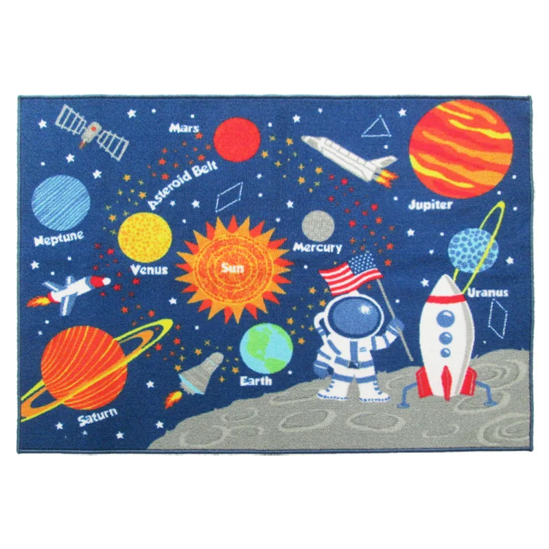100*130 см космический детский игровой коврик для новорожденных постельные