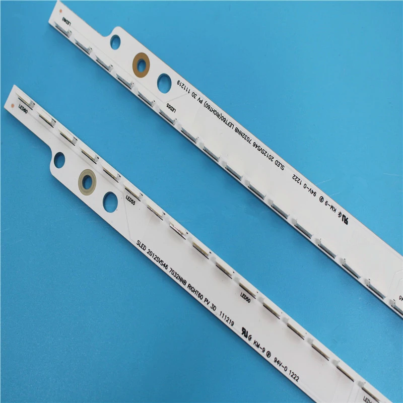 Новинка 10 шт./компл. 60LED 572 мм Светодиодная подсветка полоса для Samsung UA46ES5500R SLED 2012SVS46