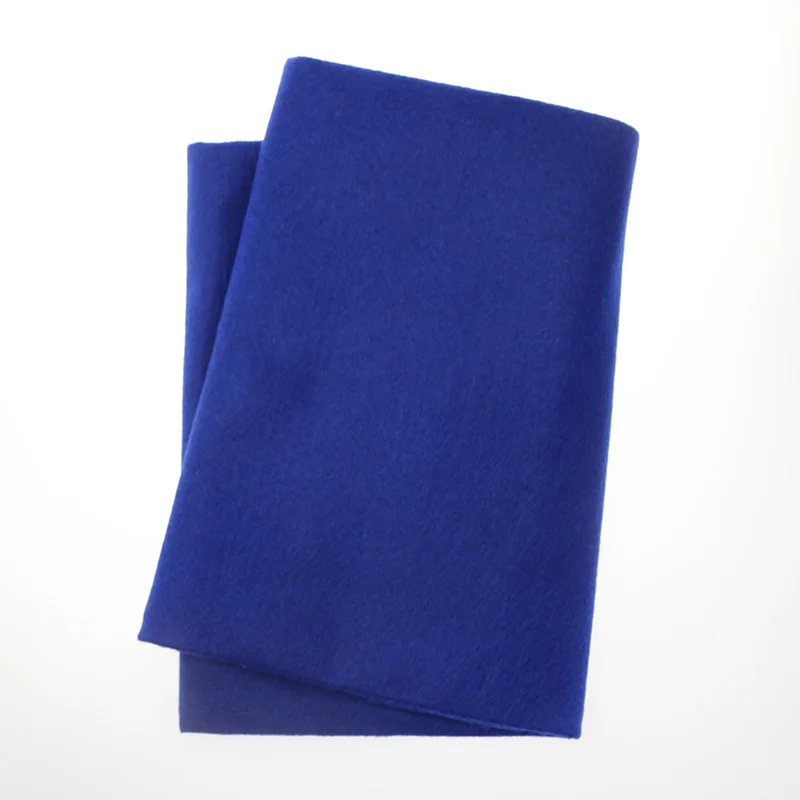 Sapphire Blue 90x92 см мягкая фетровая ткань чистый цвет нетканые DIY Швейные игрушки, ремесла куклы для новогоднего украшения дома 1,5 мм толстый фетр 1 лист - Цвет: Sapphire Blue