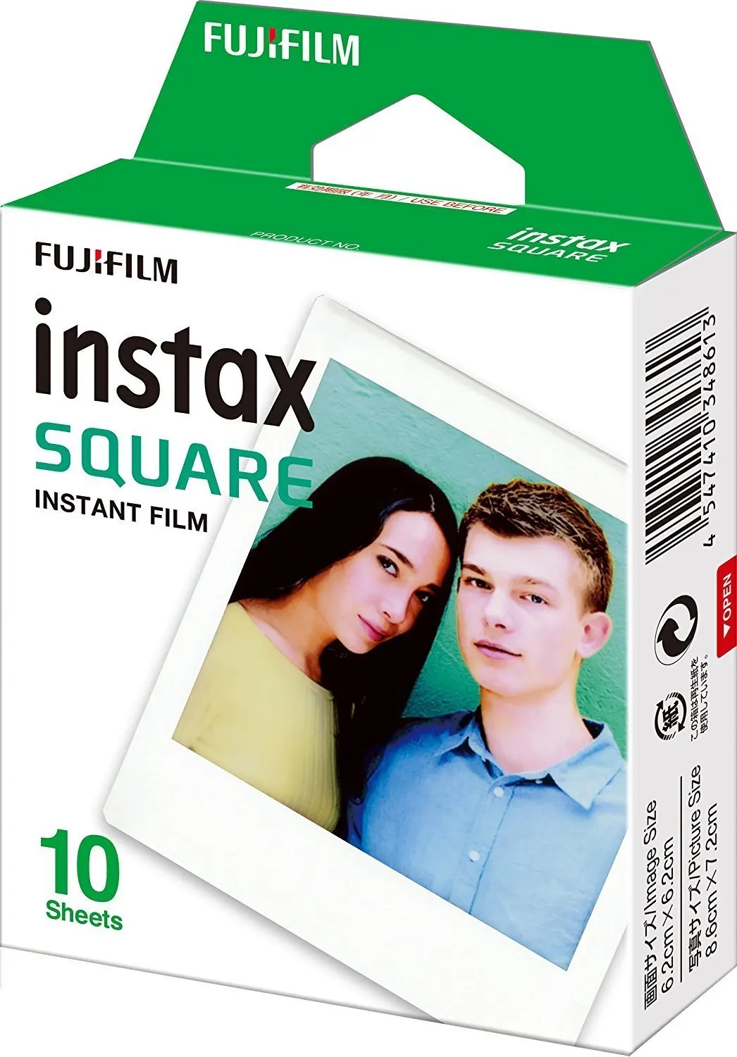 10 листов Fujifilm Instax квадратная пленка белая краевая фотобумага для SQ10 гибридная