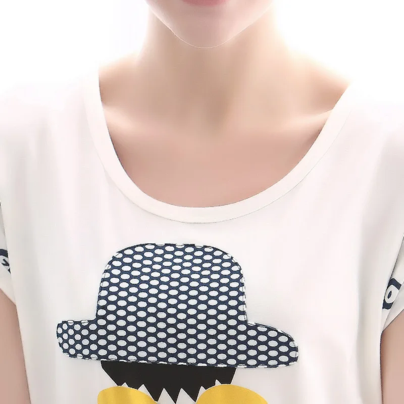 Новое поступление 100% хлопковая Милая Ночная рубашка женская летняя одежда для