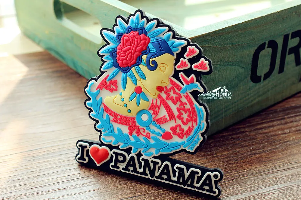 Я люблю Панама туристический дорожный сувенир декоративный 3D резиновый магнит