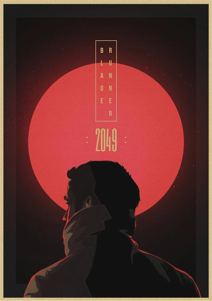 Blade Runner 2049 американский фильм ретро плакаты крафт-бумага печатные настенные постеры картины Домашний декор комнаты - Цвет: Оранжевый