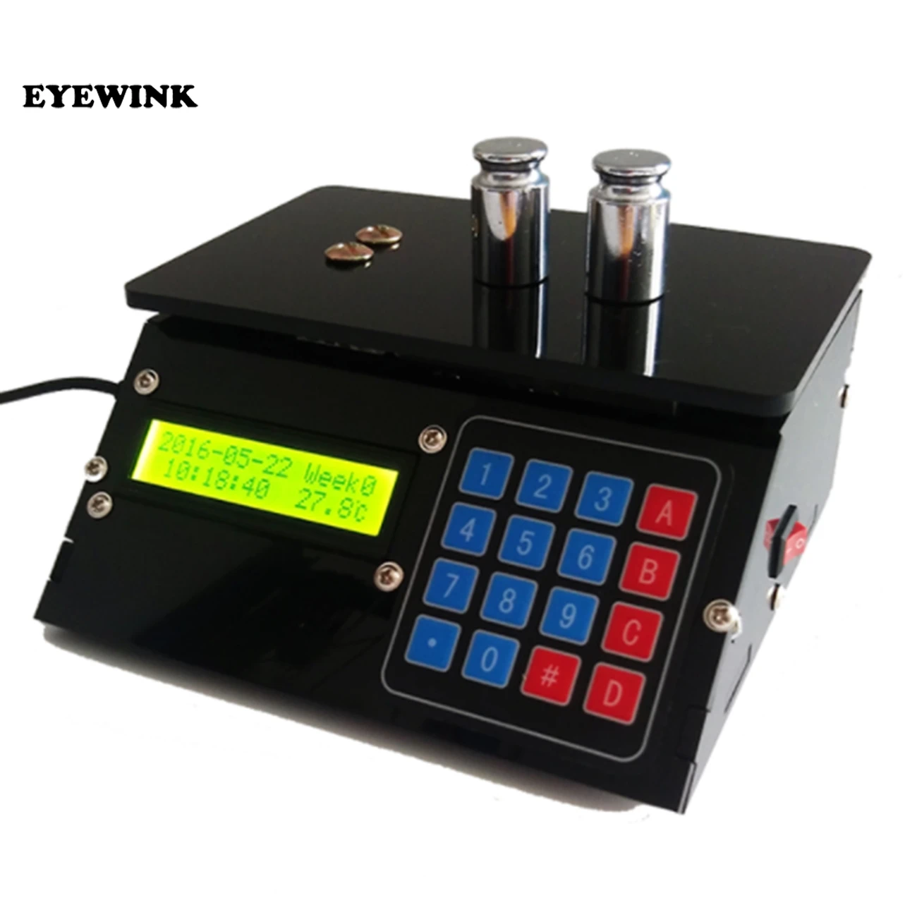 DIY Kit Электронные весы 10 кг 1 г датчик давления цена USB электронные часы прозрачный