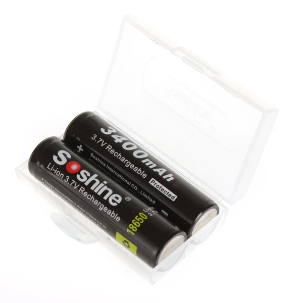 2 шт./лот 3 7 V 3400mAh 18650 перезаряжаемая батарея защищенная высокоразрядная