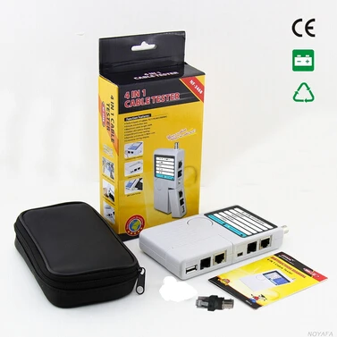 NOYAFA NF-3468 4 in 1 Network Cable Tester RJ45 RJ11 USB BNC LAN Cat5 Cat6 Wire Continuity Test
