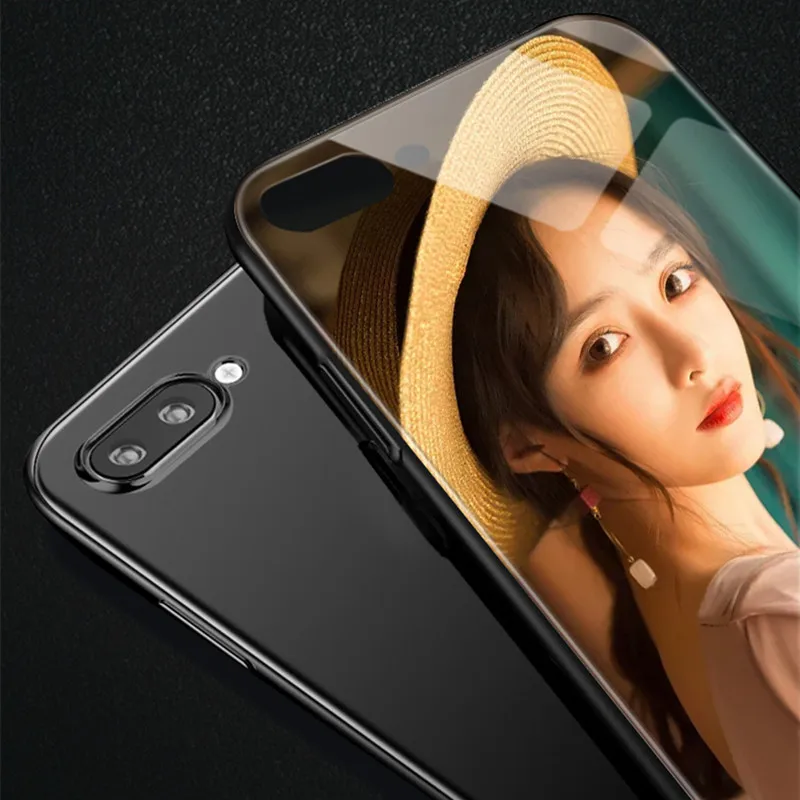 Чехол из закаленного стекла для телефона LANCHE на заказ iPhone 7 X XS Max XR 6 6s 8 Plus с
