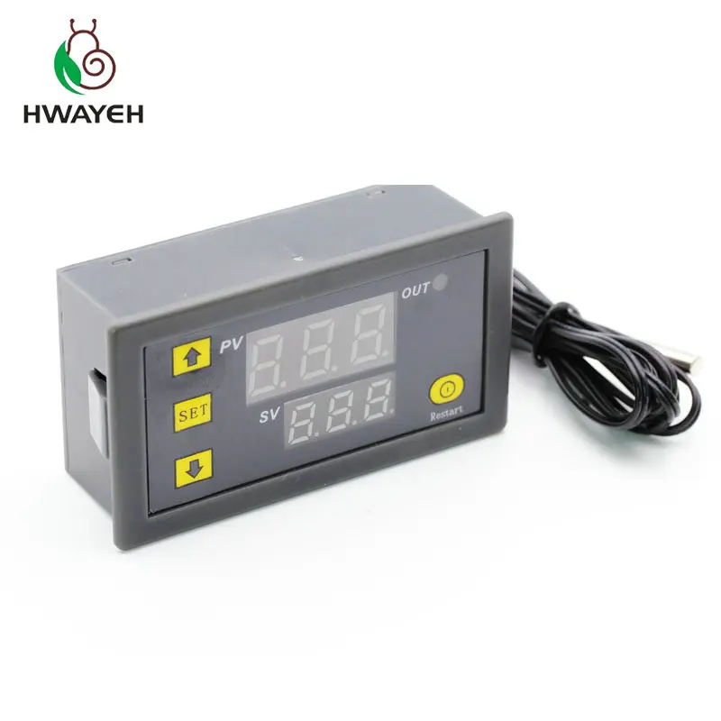 W3230 AC110V 220V DC12V Цифровой Контроллер Температуры красный и синий Дисплей 20а 55 120