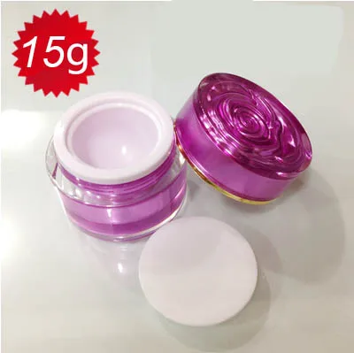 Косметический контейнер с фиолетовыми розами 15 мл банка для крема 0 5 унций
