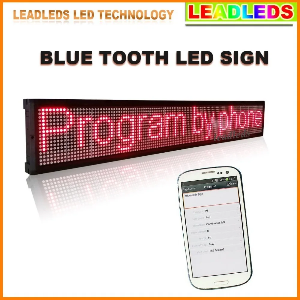 40 дюймов P7 Bluetooth эмоции управления СВЕТОДИОДНЫХ табло программируемые прокрутка