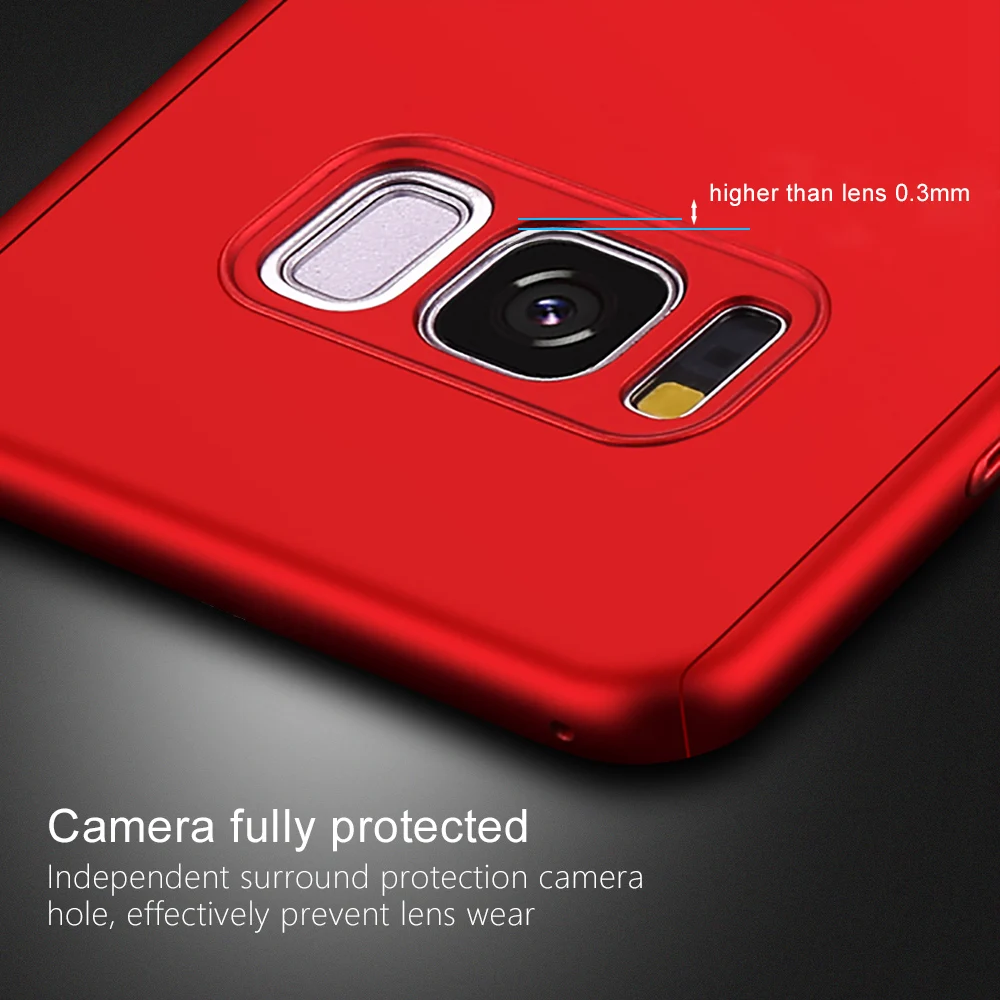 360 Degree Full Case For Samsung galaxy A5 2017 case j5 Tempered Glass Phone Cover S8 Plus S9 Note 8 |