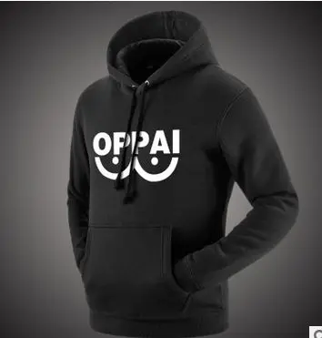 Толстовка с принтом Аниме One Punch Man толстовки Oppai стильная брендовая для