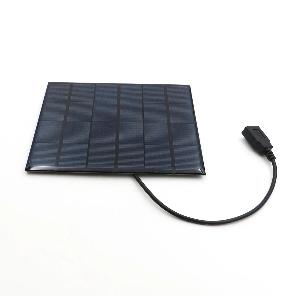 3 5 W 6V Солнечная Панель зарядное устройство поликристаллическая батарея DIY