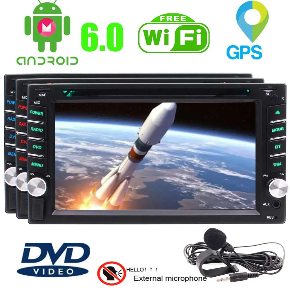 EinCar Бесплатный внешний микрофон + Android 6 0 автомобильный стерео навигатор gps Радио 2