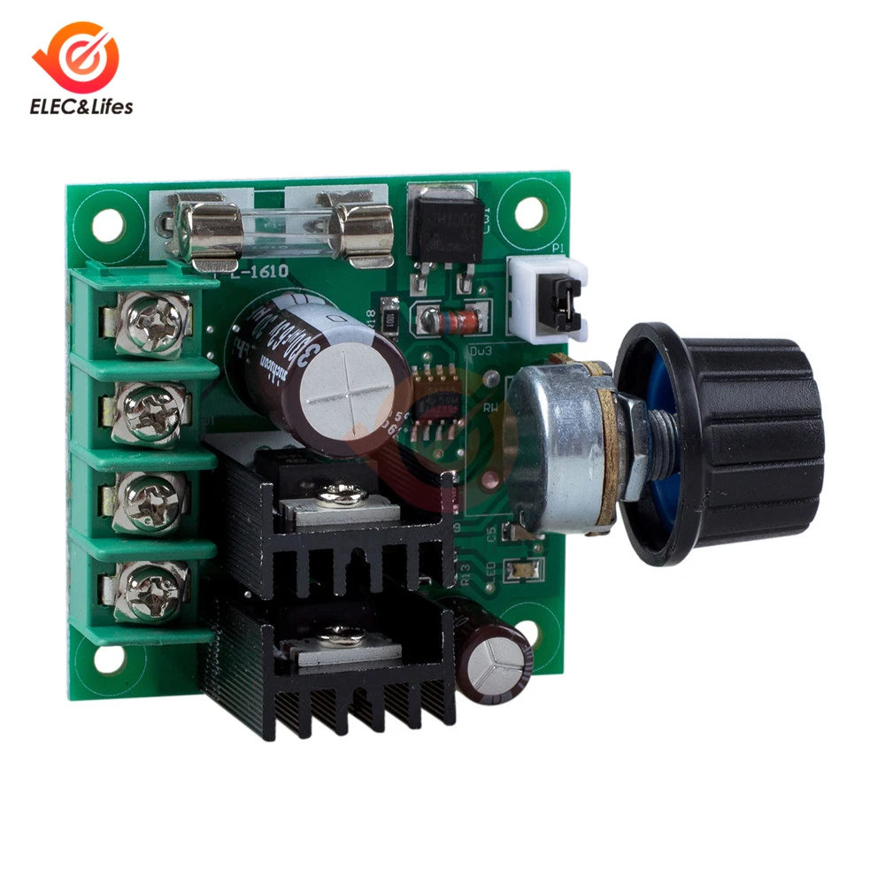 12V 24V 36V 10A ШИМ контроллер скорости двигателя постоянного тока с ручка переключателя Регулируемый затемнения Диммер модуль 400W моторы регулятора контроллер