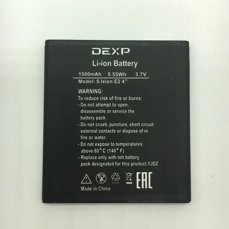 Аккумулятор на 1500 мА · ч для DEXP S Ixion E2 4 &quot/E2 дюйма Мобильный телефон батареи +