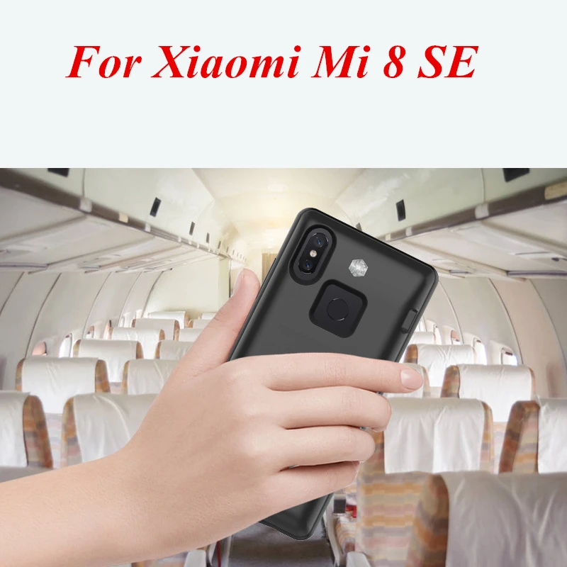 Чехол для аккумулятора Xiaomi Mi 8 se 6000 мАч внешний умный чехол внешнего MI8 зарядного