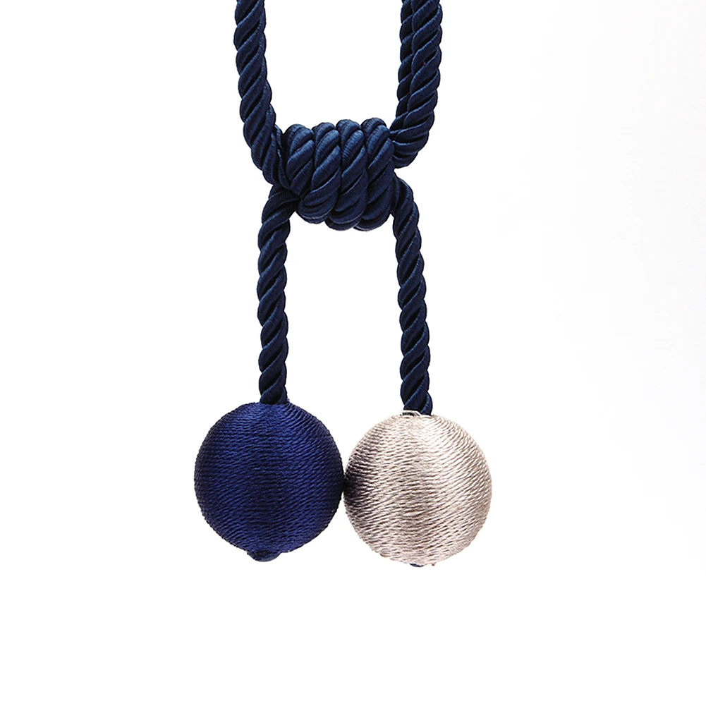Royal blue 2 шт пряжки для занавесок двухцветные двухшаровые ремни для занавесок Зажимы для галстука аксессуары стержни для занавесок аксессуары - Цвет: Royal blue