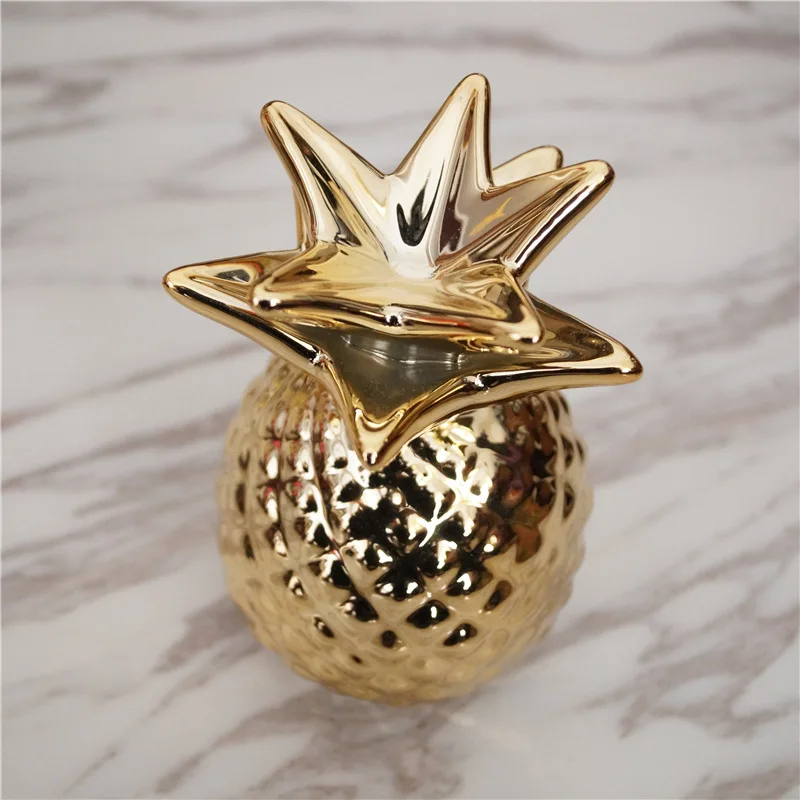 Керамическая копилка в виде ананаса BUF милый подарок для детей украшение дома