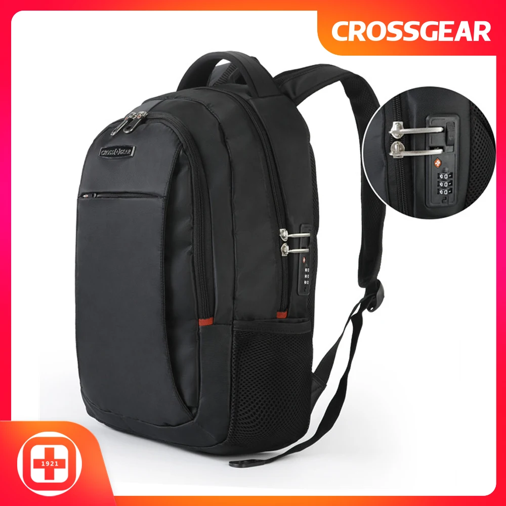Мужской рюкзак CROSSGEAR ag с usb портом для зарядки сумка ноутбука и комбинированный