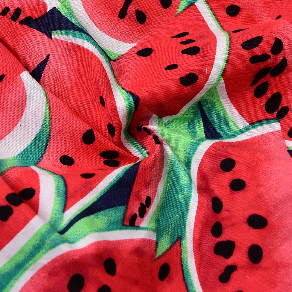 

Newborn Baby Girls Watermelon Clothes Sleeveless Bodysuit Jumpsuit +headband Outfits Playsuit 0-4Y