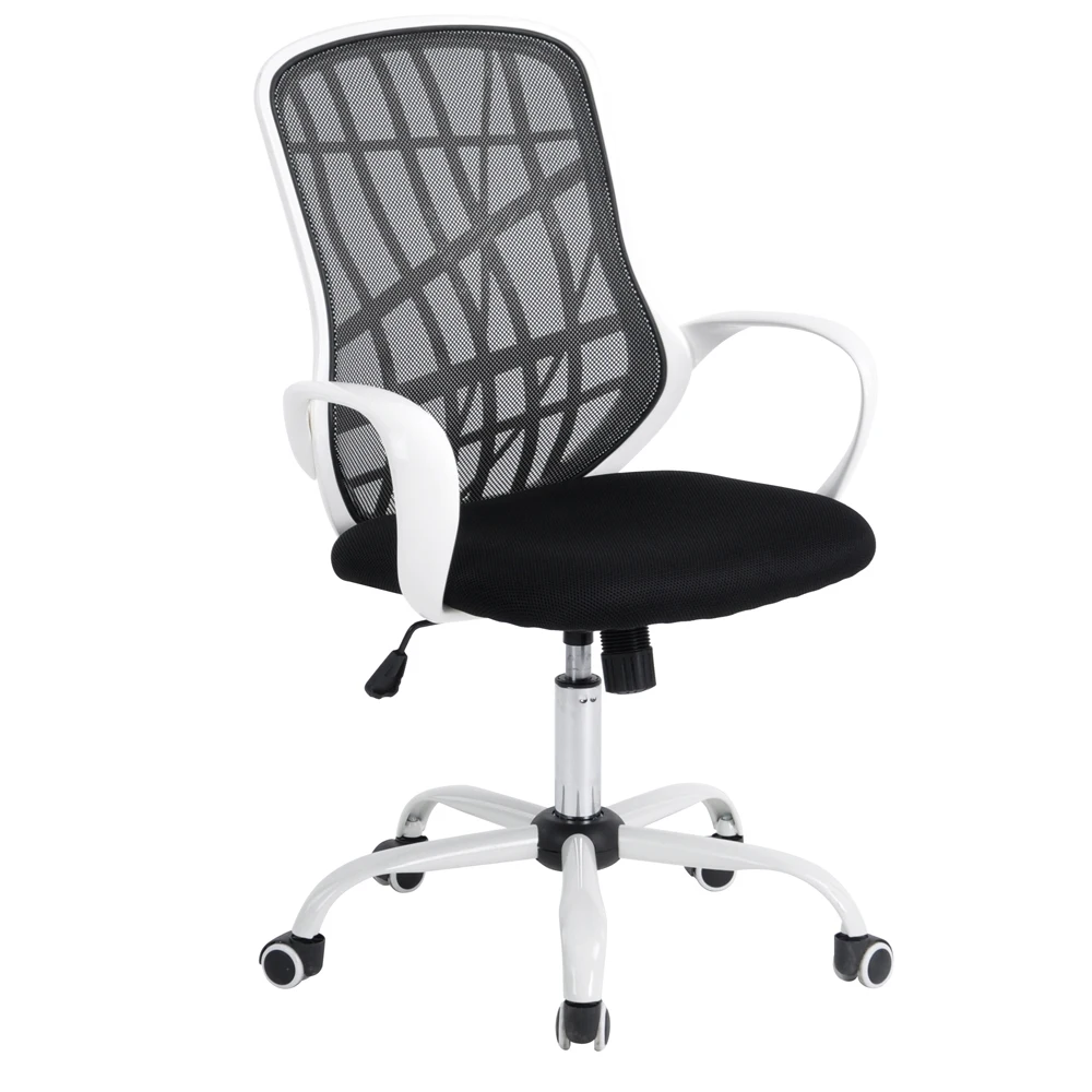 Aingoo Белая Основа Офисный Стул с Оружием Компьютер Воздухопроницаемой Сеткой