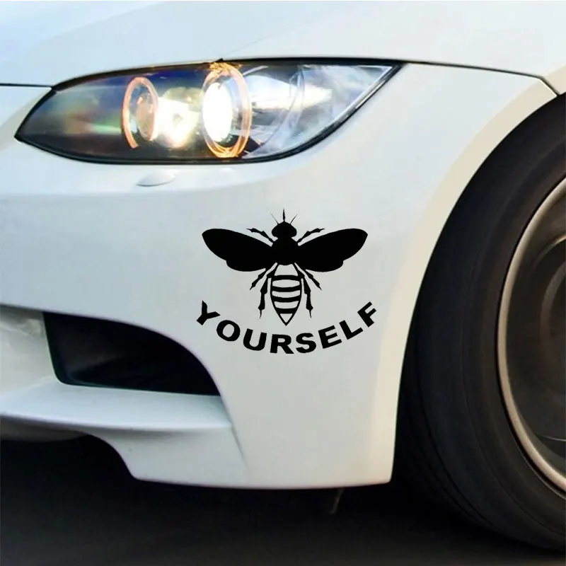 Bee Yourself стикер автомобиля мультфильм окно творческие наклейки смешные настройки