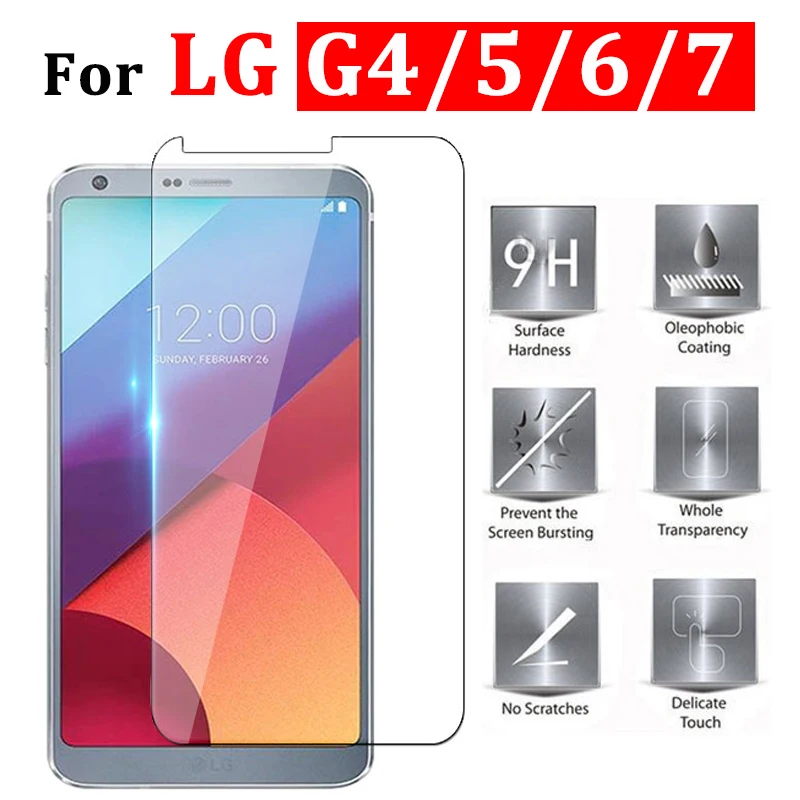 Защитное стекло для LG g5 g4 g6 g7, защитная пленка g 4 5 6 7, закаленное экранное стекло 4g 5g 6g 7g, чехол для дисплея