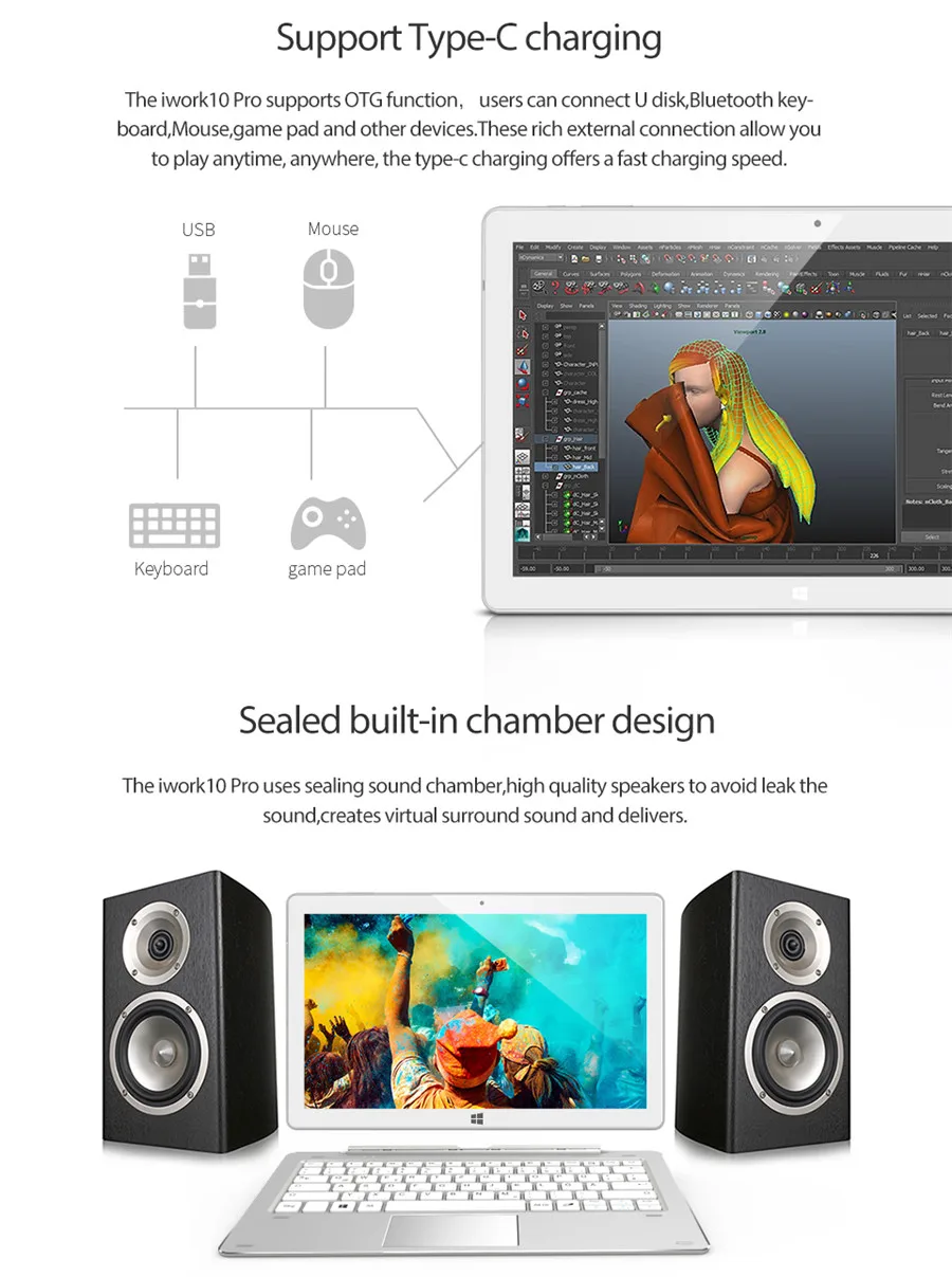 AlldoCube Iwork10 Pro Windows10+ Android 5,1 двойная ОС планшетный ПК 10," ips 1920*1200 Intel Z8350 Четырехъядерный 4 Гб ram 64 Гб Rom