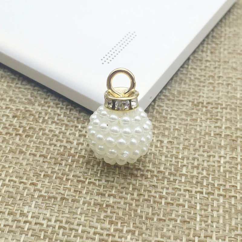 50 шт. подвески ювелирные изделия Хрустальная жемчужная Пряжка со стразами эмаль