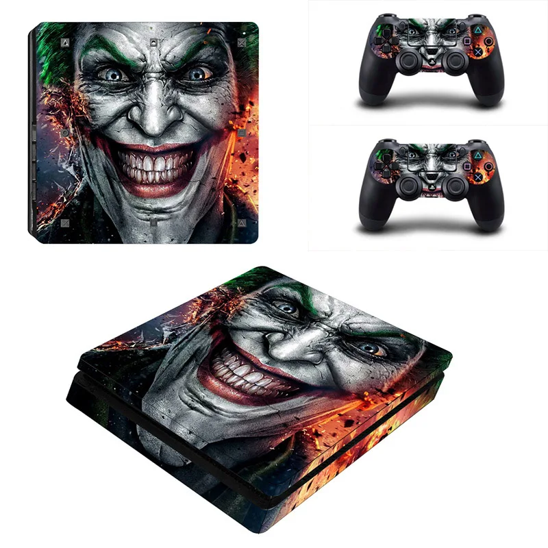 Виниловая тонкая наклейка для PS4 для sony Playstation 4 Slim Console+ 2 контроллера
