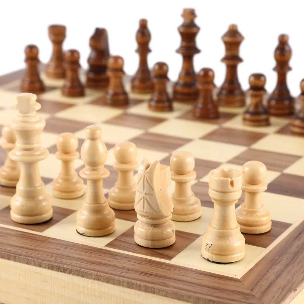 International Chess Set Teaching Competition Oversized Chessman Luxurious Premium Gift Box Solid Wood Board | Спорт и развлечения