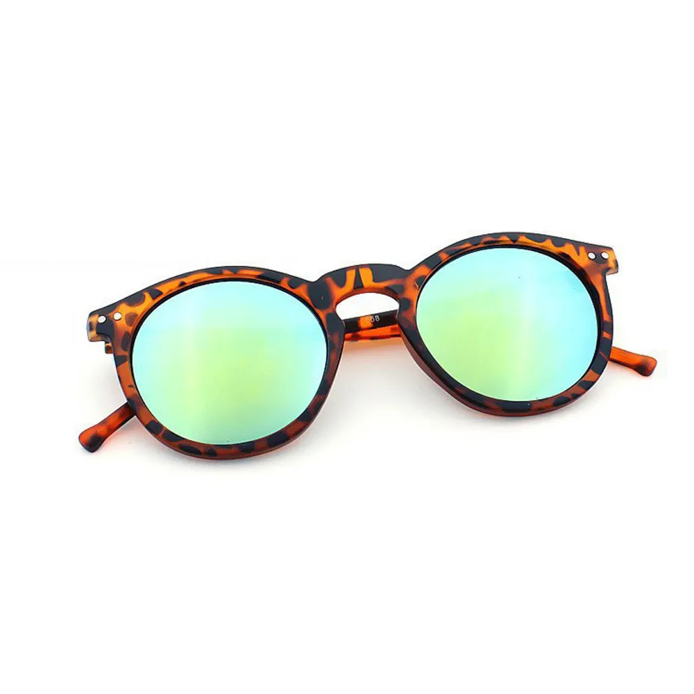 

Women Men Fashion Circular Sunglasses SunglassesClassic Tone Mirror Retro Sunglasses transparent lentes de sol hombre mujer A8