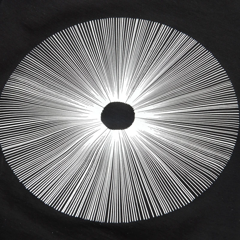 ВАЛЬС 2016 весной и летом новый мужской Футболки Мода диски печати шею с коротким