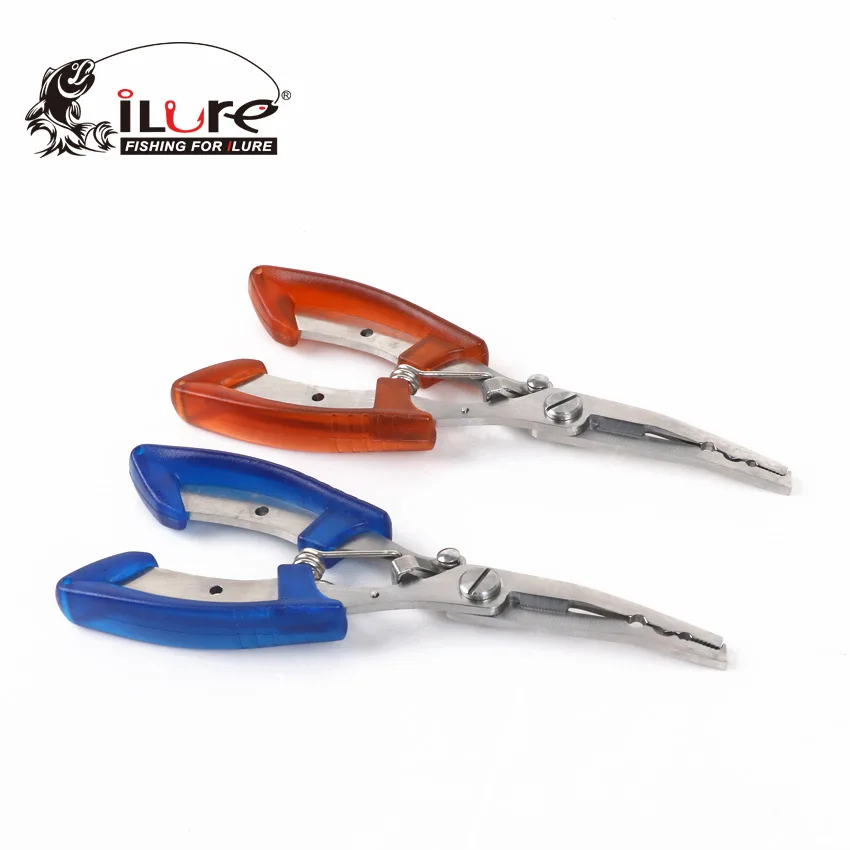 2017 Hot Stainless Steel Fishing Pliers Scissors small Curved Nose Tackle Fish Hook Remover fishing line Cutter tools | Спорт и