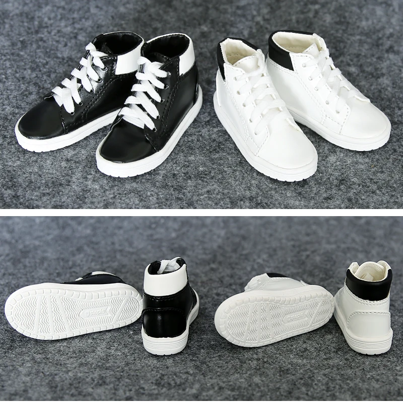 1 пара новые аксессуары для кукол SD BJD Dolll белого и черного цвета 1/3 1/4|doll shoes|bjd doll