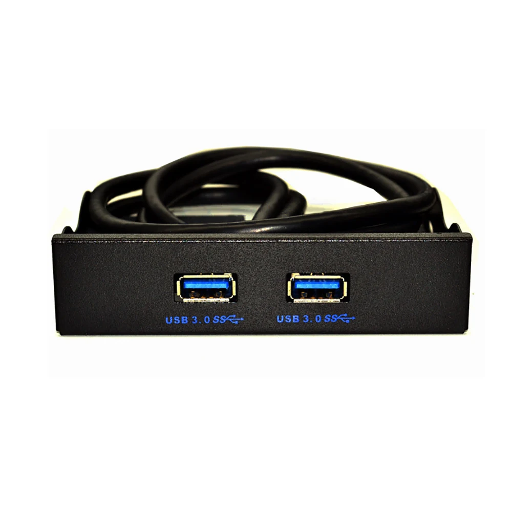 2 порта USB 3,0 Передняя панель 19 Pin USB 3,0 разъем Передняя панель Bay контроллер-концентратор кабель кронштейна Plug and Play дискета