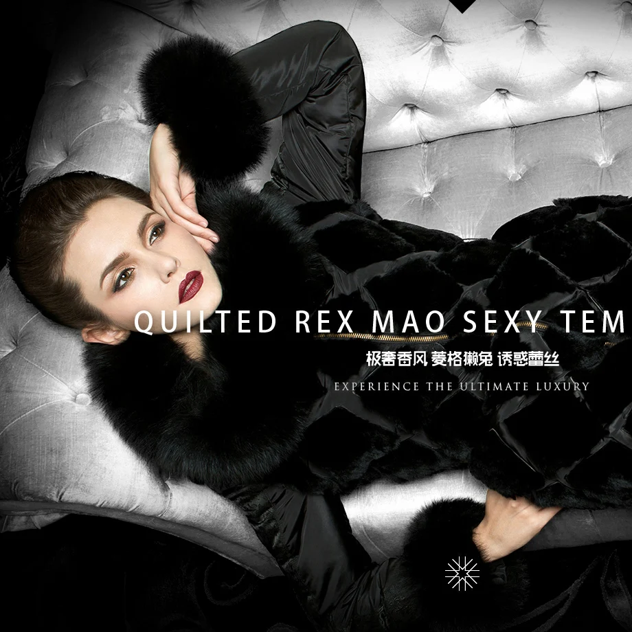 Роскошные вышивки 2015 зимняя куртка женщины пуховики женщин большого фокс