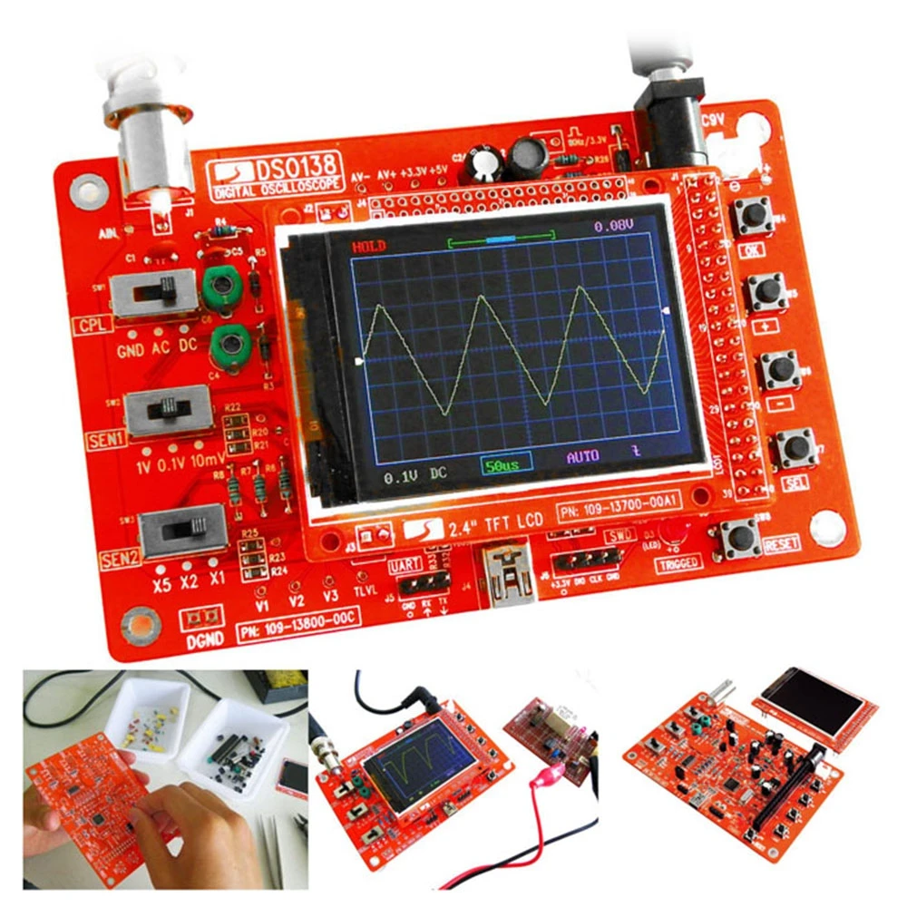 DSO138 цифровой осциллограф DIY Kit diy части для осциллографа делая Электронный