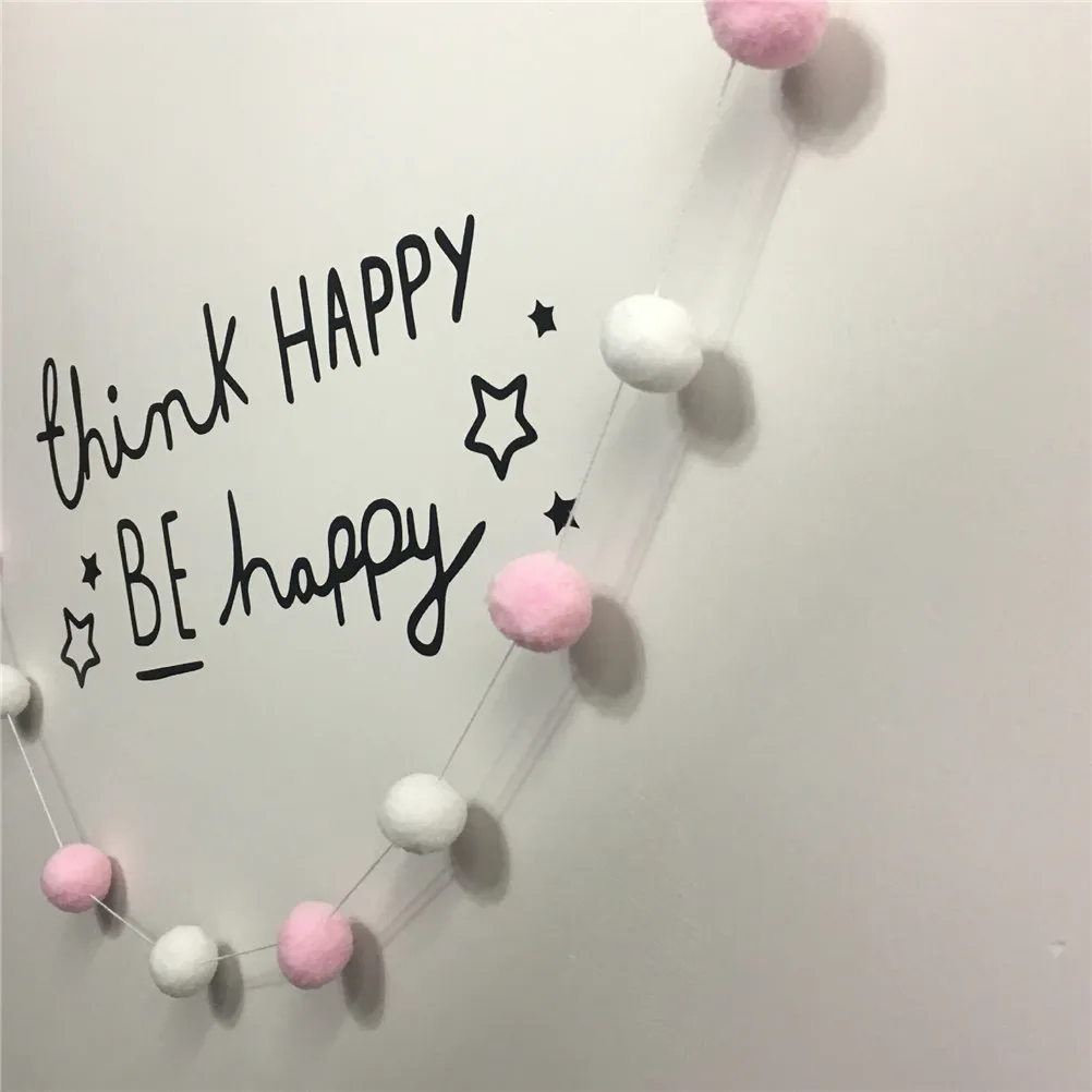 Шарики ручной работы из войлока для детской комнаты украшение гирлянда с