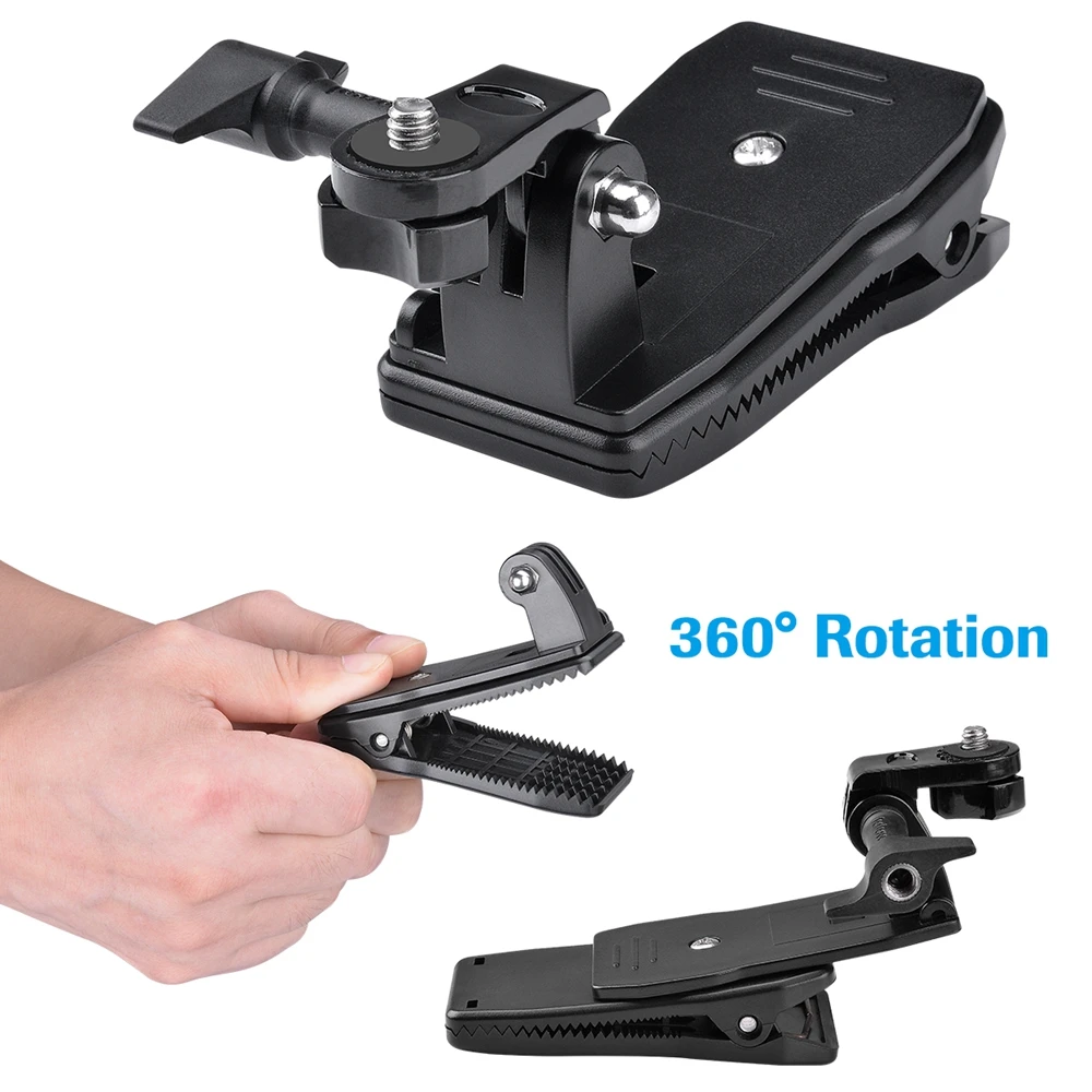 Крепление на рюкзак для спортивной камеры с поворотом 360 градусов DJI Action Xiaomi Yi 4K