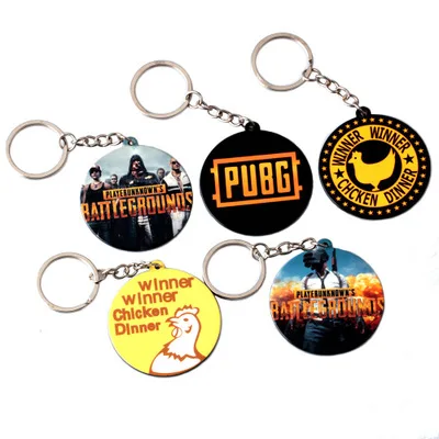 Стг игра Playerunknown's Battlegrounds акриловый брелок PUBG логотип победитель курица ужин 5*5