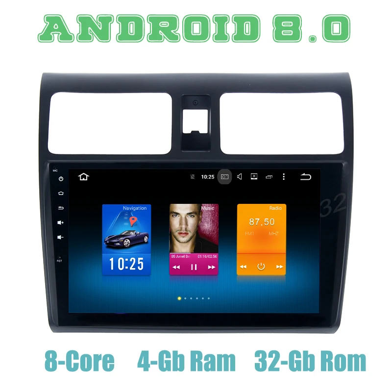 Android 9 0 Автомобильный GPS радио плеер для Suzuki swift 2005 2010 с восьмиядерным процессором