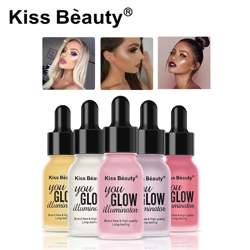 Kiss красота Glow мерцающий Бронзовый хайлайтер жидкий текстовый маркер контуринг