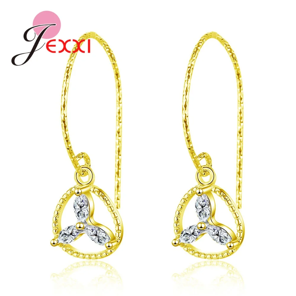 Удивительные блестящие кристальные цветы простые модные женские серьги для женщин на вечеринке День рождения ювелирные изделия Подарки Большие скидки на.